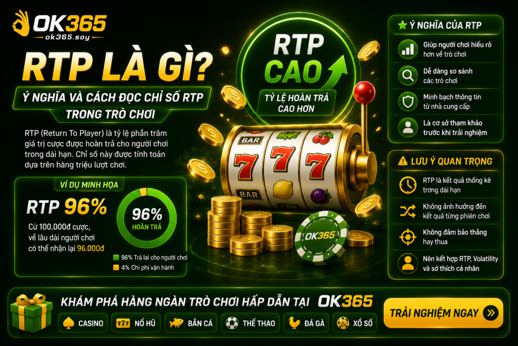 RTP cao không đồng nghĩa với kết quả tốt hơn trong ngắn hạn